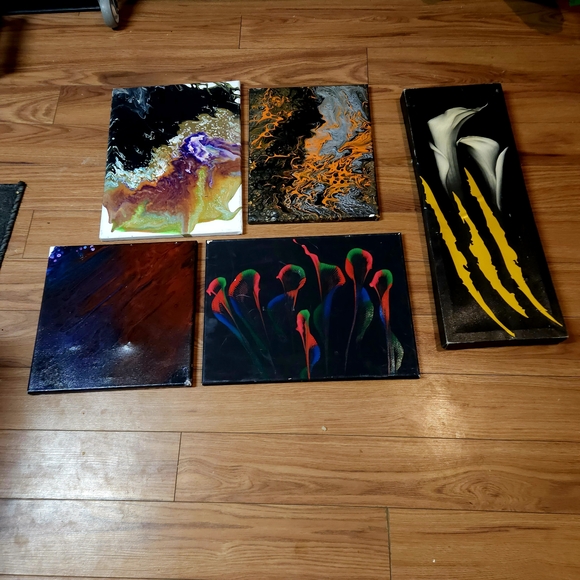 Abstract Art Canvas Set - Multicolor - Picture 1 of 8